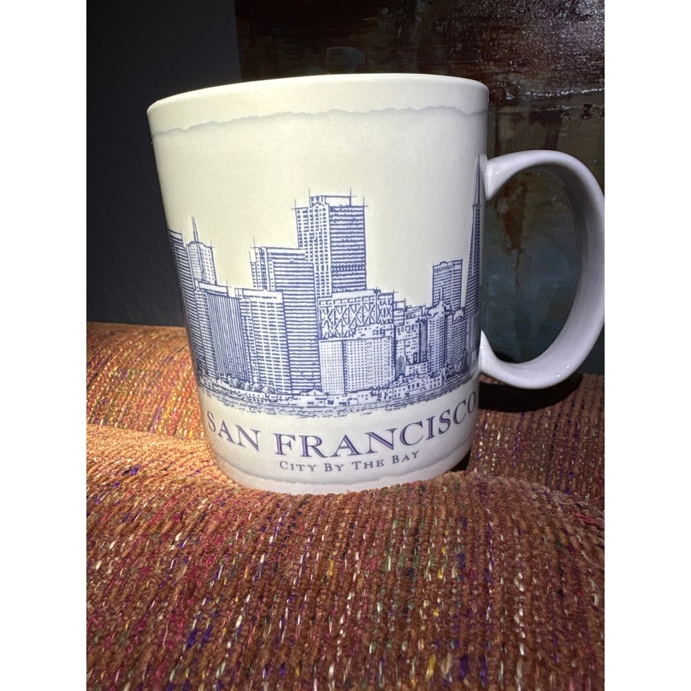 Starbucks San Francisco City Mug 1994 Skyline Metropolitan Profile Blue Cream